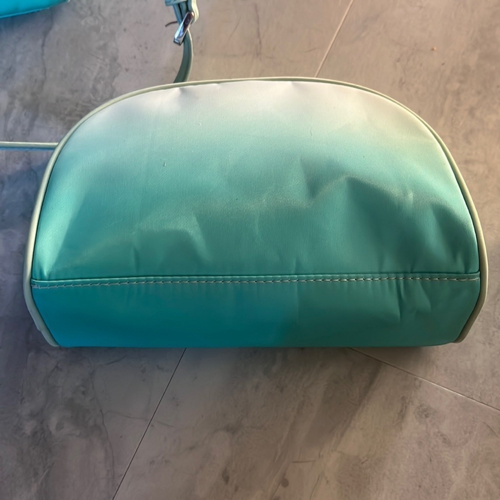 Kate Spade nearly new 2 piece Nylon Travel crossbody& Makeup Bag Ombre Clean - Picture 12 of 15